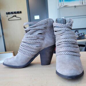 Fergie Suede Heeled Boots